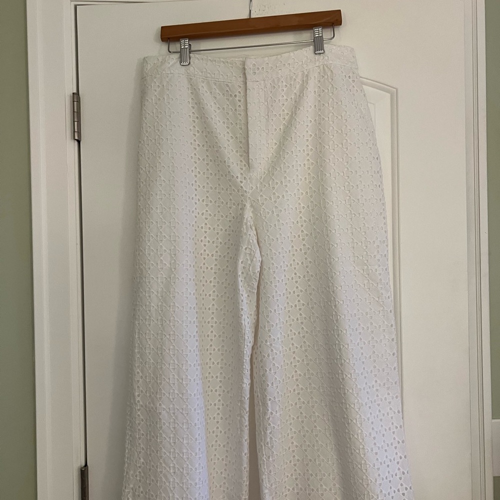 Elegant White Wide Leg Pants